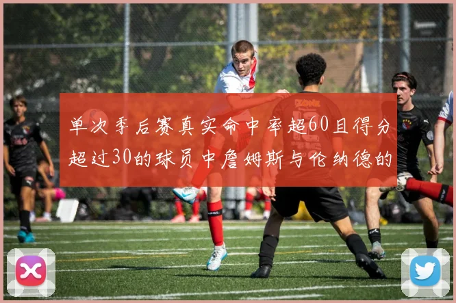 单次季后赛真实命中率超60且得分超过30的球员中詹姆斯与伦纳德的传奇表现